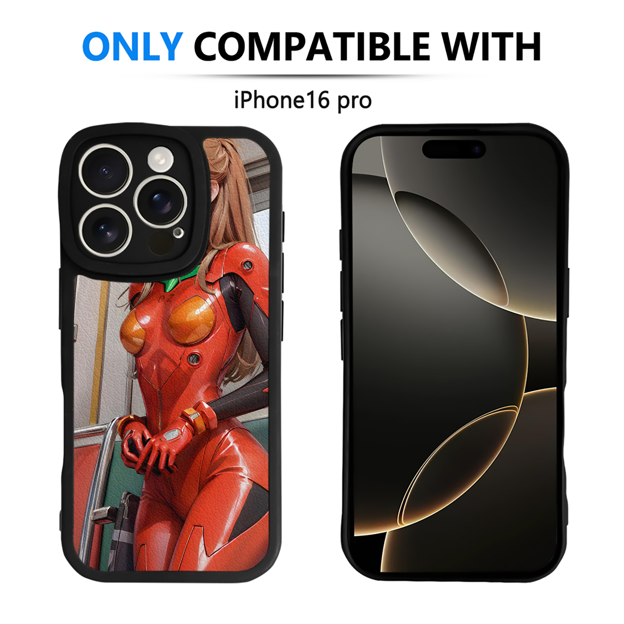 （画像用） EVA 新世紀エヴァンゲリオン 【iPhone 16シリーズ対応】シリコンスマホケース（レザー調） 材質：シリコン